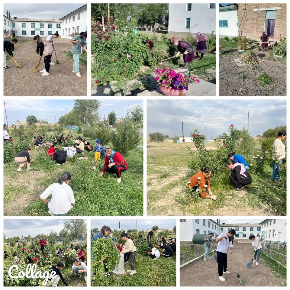 #2 Аспара ЖОББМ-де Дүниежүзілік тазалық күніне орай,16-қыркүйек күні жалпы мектепішілік сенбілік өткізілді